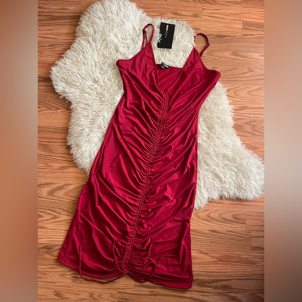 Fashion Nova Ruched Dress NWT XL